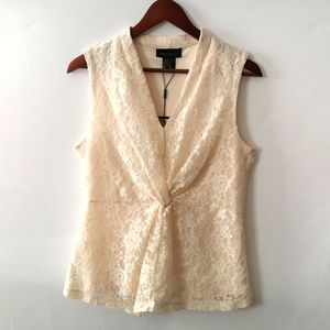 Donna Karan, Size Small, NWT Lace Camisole, Cream Colour